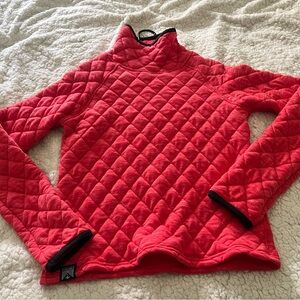 Oiselle Lauren Red Quilted Pullover XS excellent condition